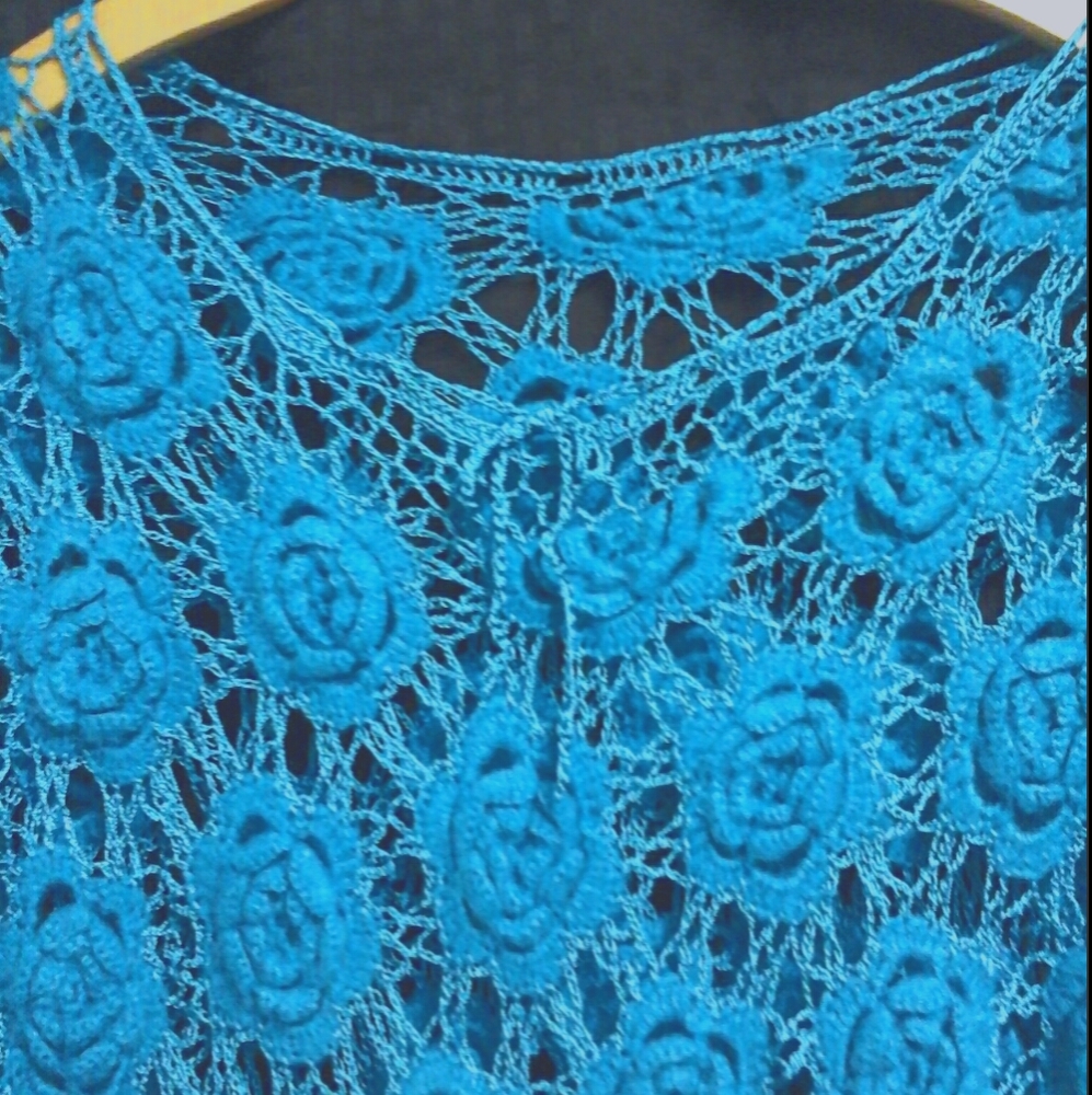 Ladies crochet poncho